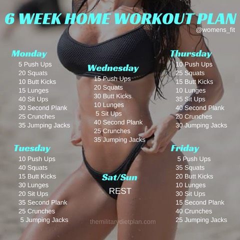 6 Week Home Workout Plan!: 