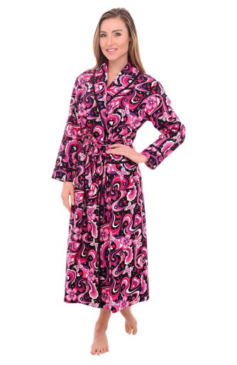 Del Rossa Women's 100% Cotton Lightweight Bathrobe Robe