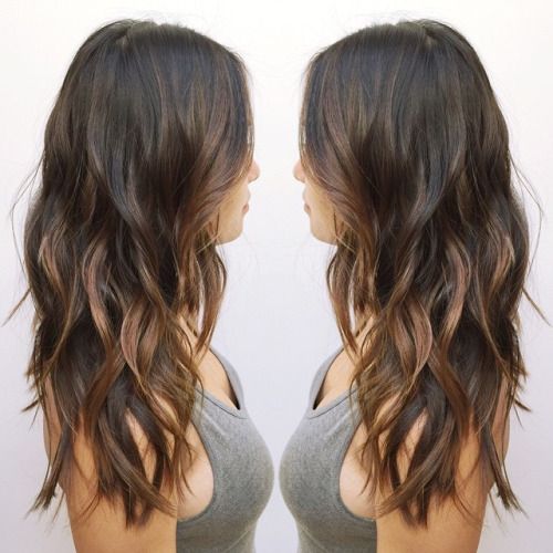 Asian Balayage hairstyle for long hair