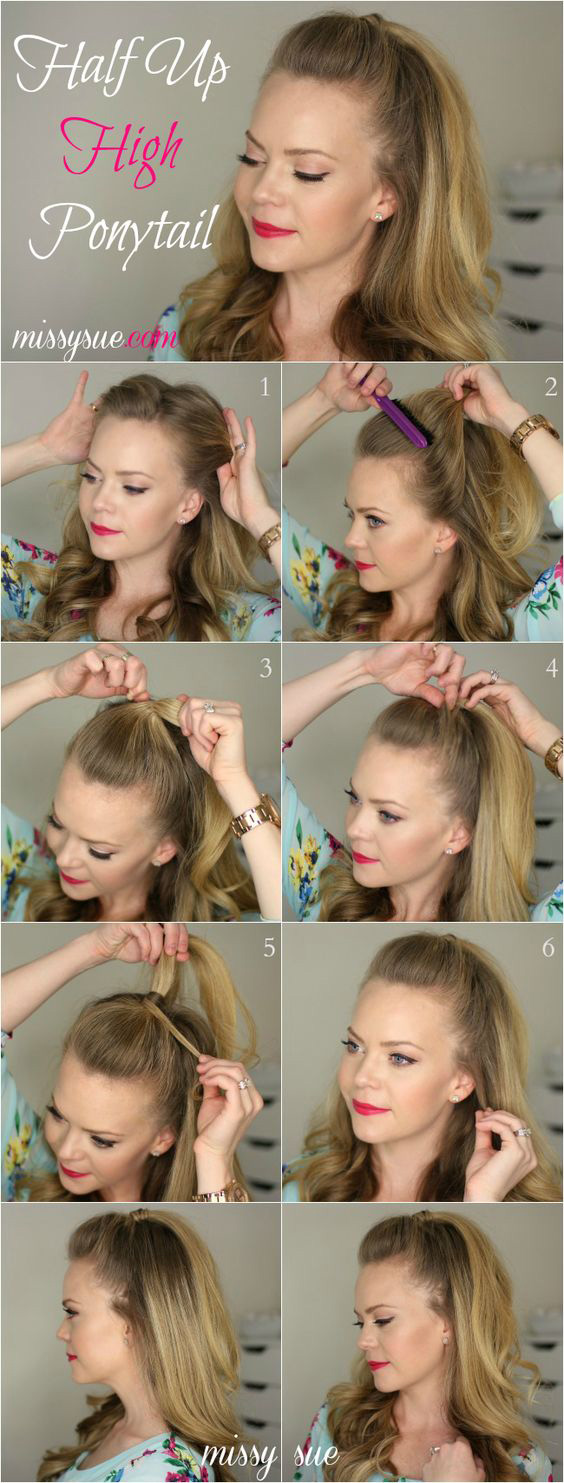 Easy Step by step hair tutorials for long hair