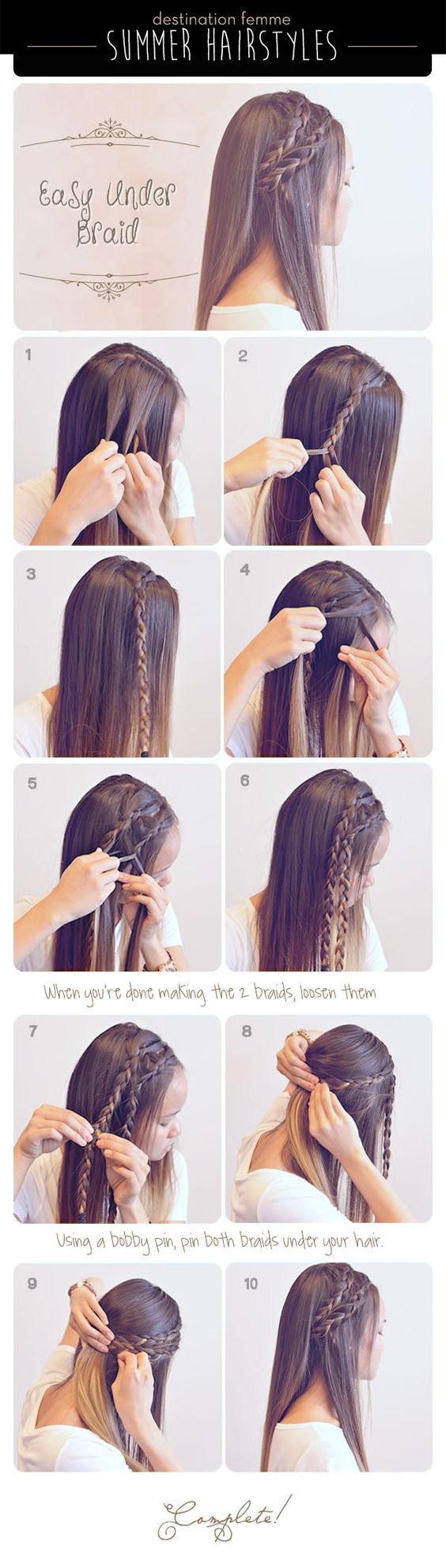 Easy Step by step hair tutorials for long hair