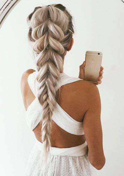 long hairstyle with braid