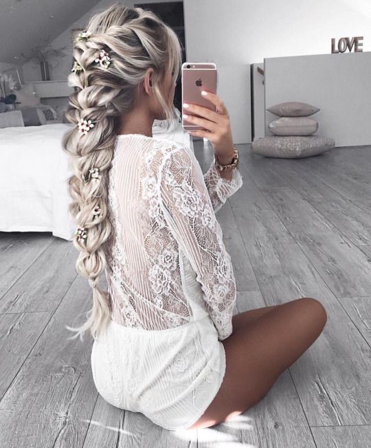 long hairstyle with braid