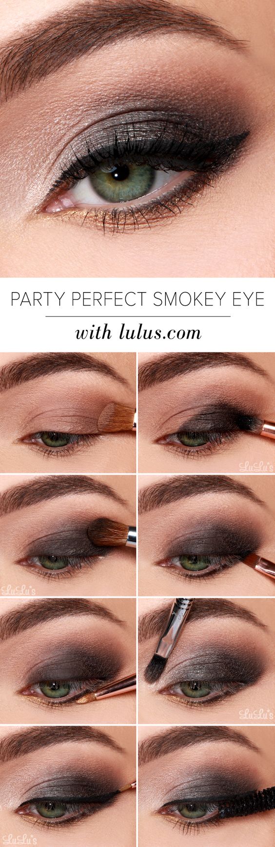 simple step by step smokey eye tutorial for beginners