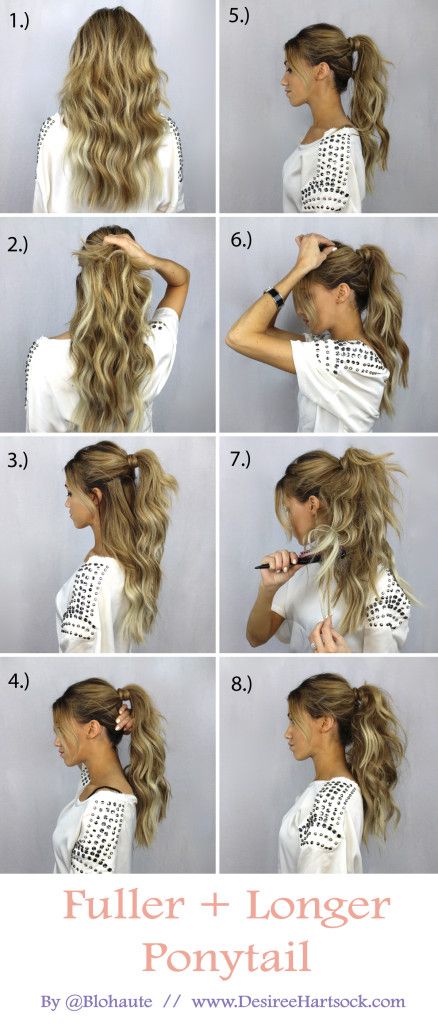 Step By Step Ponytail Tutorial