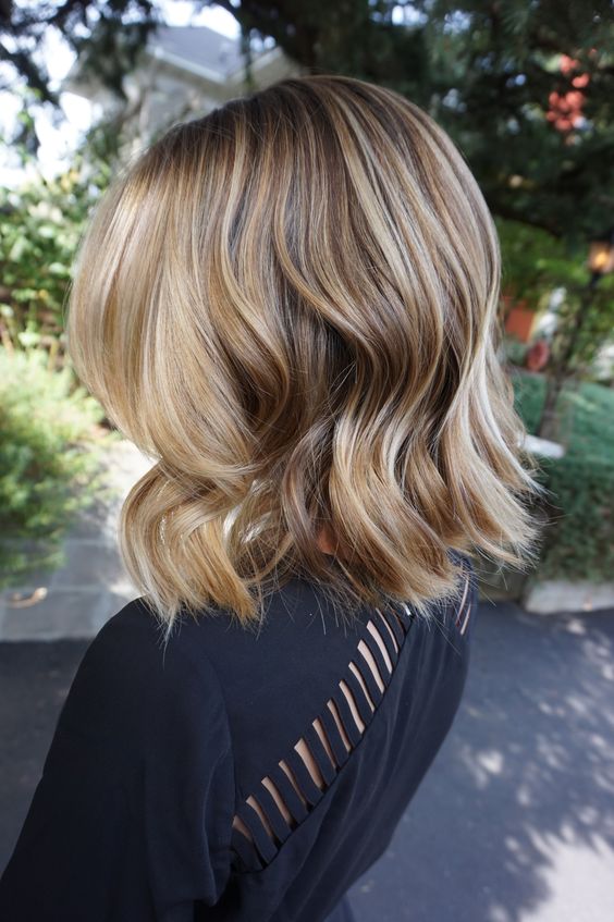 Shoulder length Balayage Hairstyles