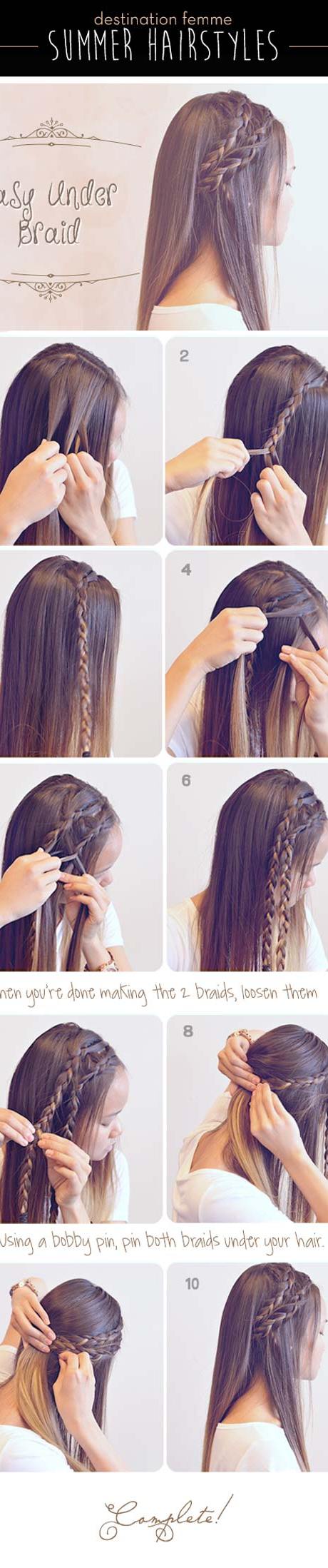 Simple Easy Step by Step Braid Tutorials