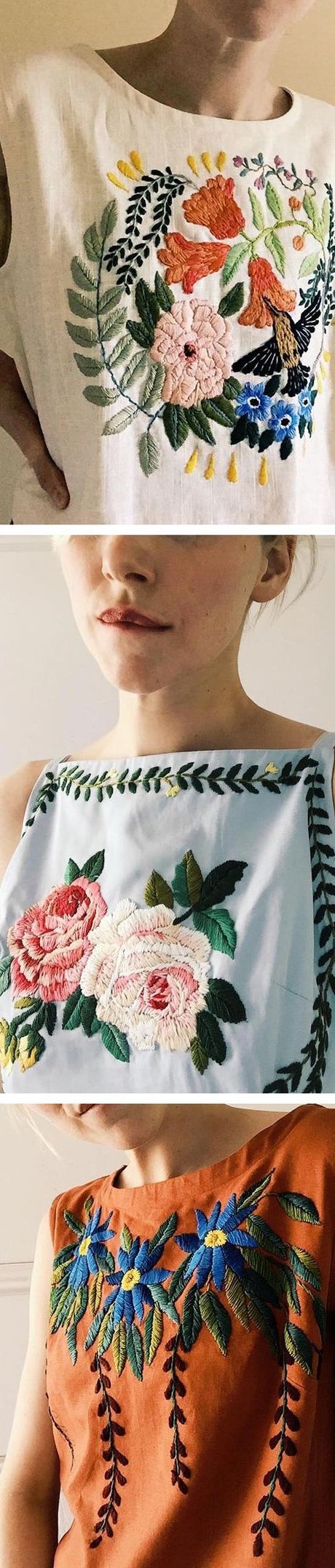 16 Trendy Embroidered Items of Clothing - Embroidery Design Ideas