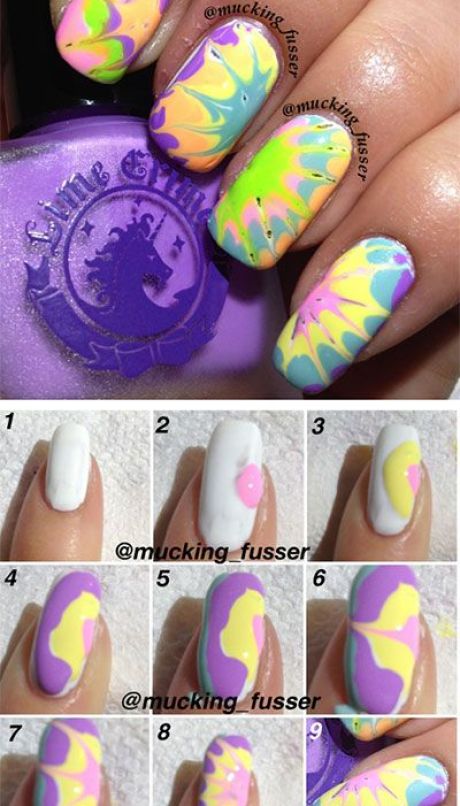 13 Fun Tie Dye Manicures For Free Spirits