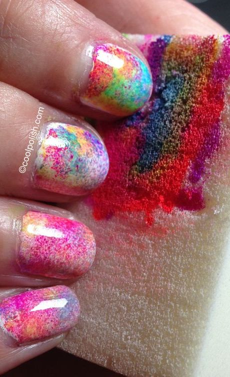 13 Fun Tie Dye Manicures For Free Spirits