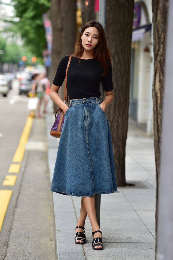 How to Wear Midi Skirts