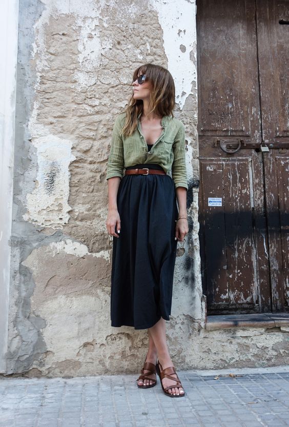 How to Wear Midi Skirts