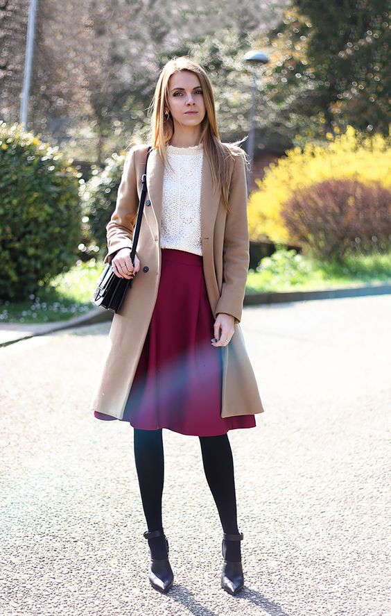 How to Wear Midi Skirts