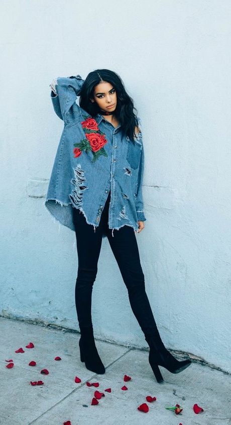 How to Wear Embroidered Denim