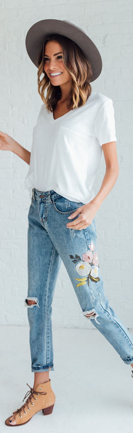 How to Wear Embroidered Denim