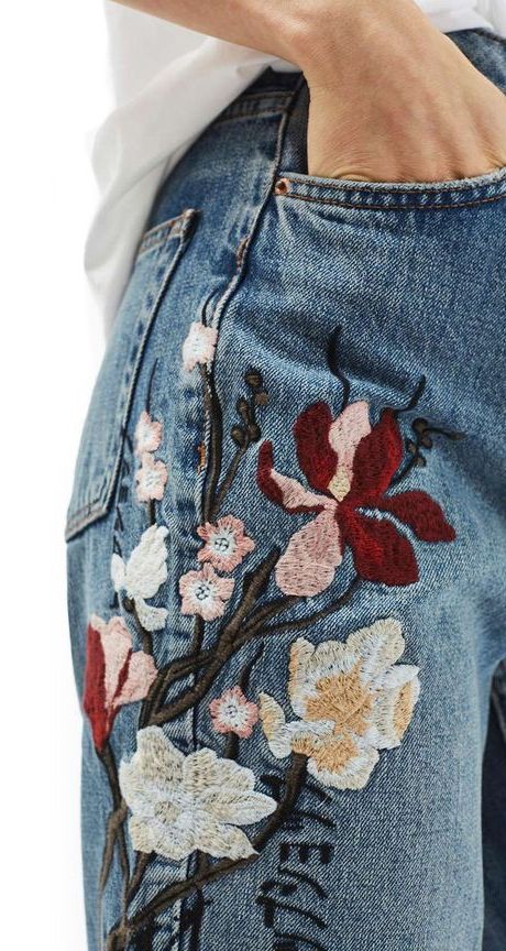 How to Wear Embroidered Denim