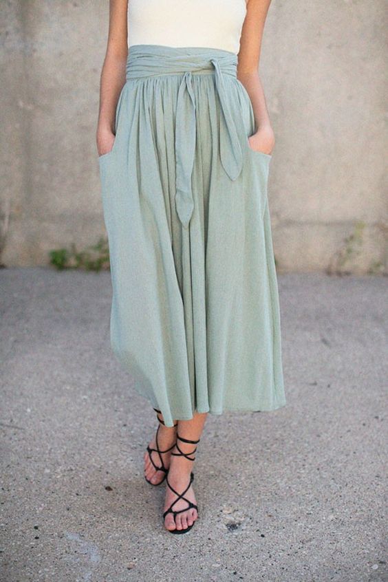 How to Wear Midi Skirts - 20 Hottest Summer Midi Skirt Outfit Ideas