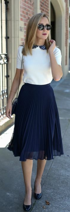 How to Wear Midi Skirts - 20 Hottest Summer Midi Skirt Outfit Ideas