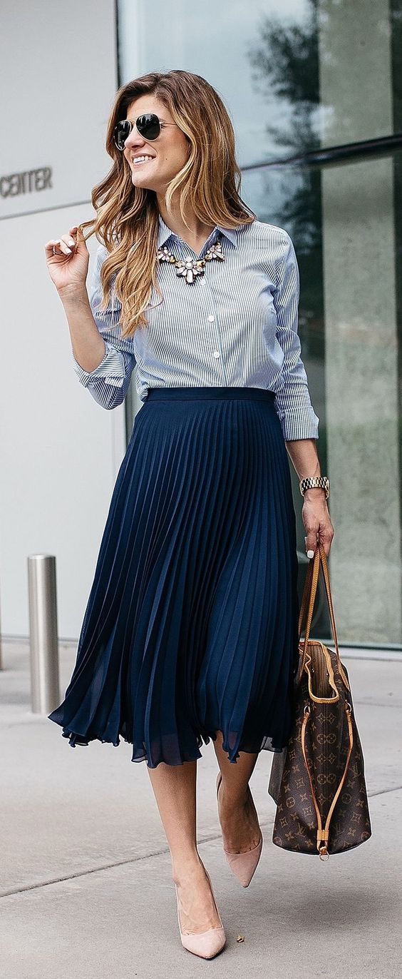 How to Wear Midi Skirts - 20 Hottest Summer Midi Skirt Outfit Ideas