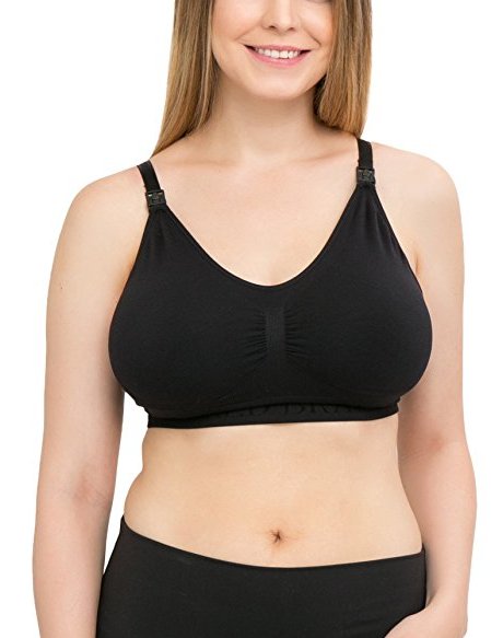 Kindred Bravely Simply Sublime Nursing Bra For Breastfeeding and Maternity (Black, Medium-Busty)