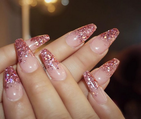 Glitter Acrylic Nails