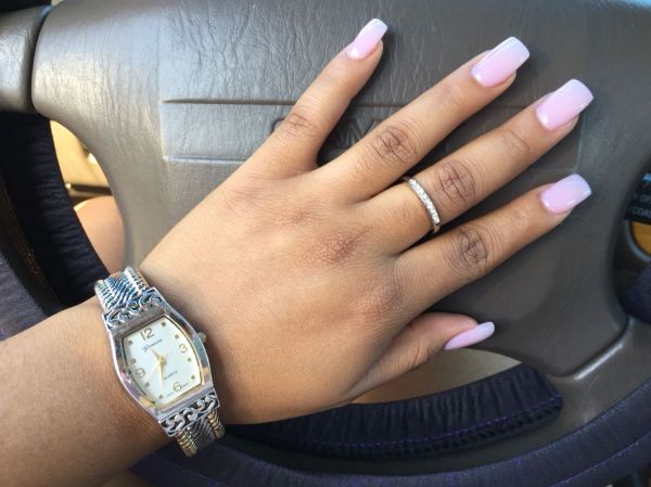 medium length acrylic nails