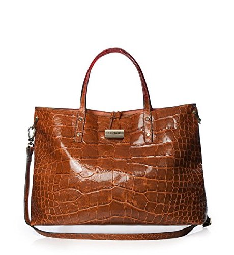 Eric Javits Luxury Fashion Designer Women's Handbag - Cheri - Burnt