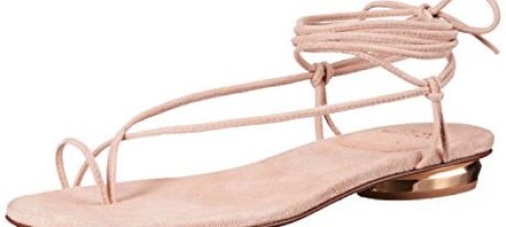 Stuart Weitzman Women's Nieta Flat Sandal, Bisque, 5 M US