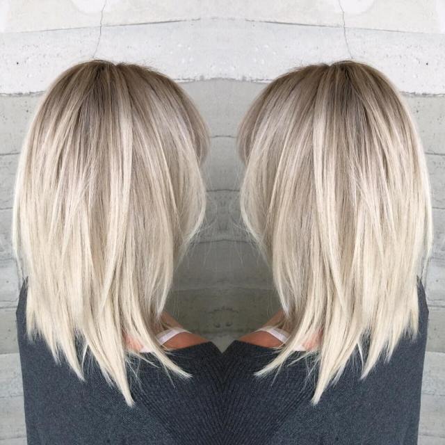 long blonde bob hairstyle