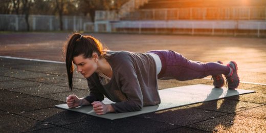 Image result for woman doing planks