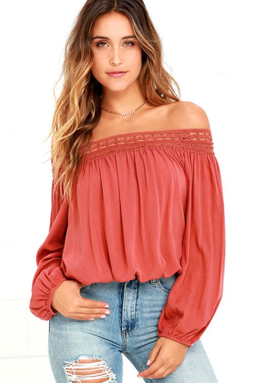 Image result for Off the shoulder tops