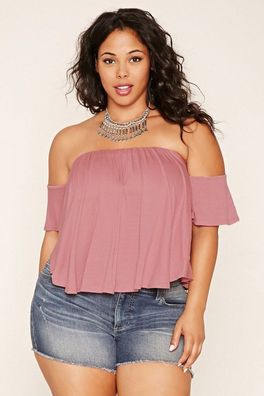 Image result for off the shoulder tops plus size