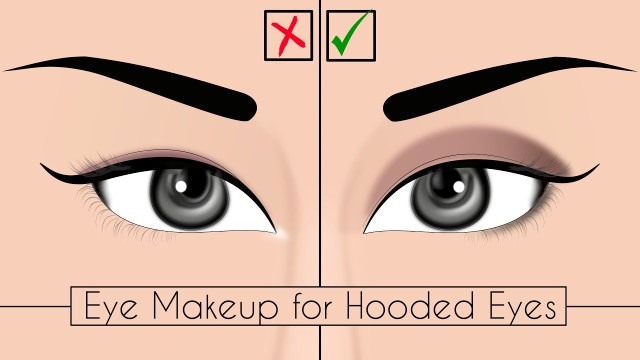 Eye Makeup For Hooded And Upturned Eyes | Quick & Easy Makeup Tips ...