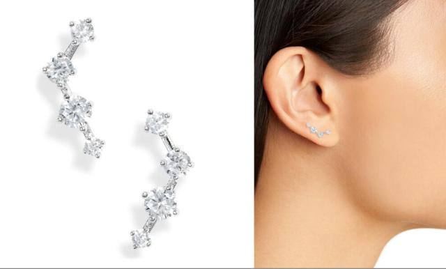 Cubic Zirconia Ear Crawlers