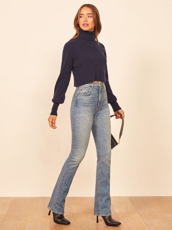 how to style bootcut jeans herstylecode How to Style Bootcut Jeans: 20 Bootcut Jeans Outfit Ideas