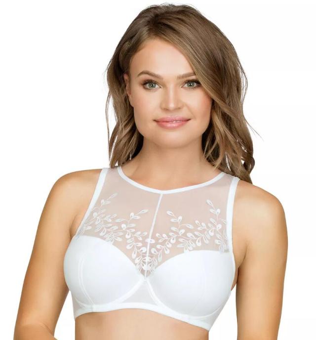 High-neck bra