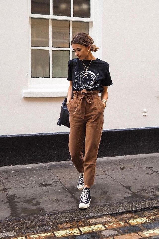 Here's What To Wear With Brown Pants In Chic Outfit Ideas | Style inspiration casual, Brown pants outfit, Chic outfits