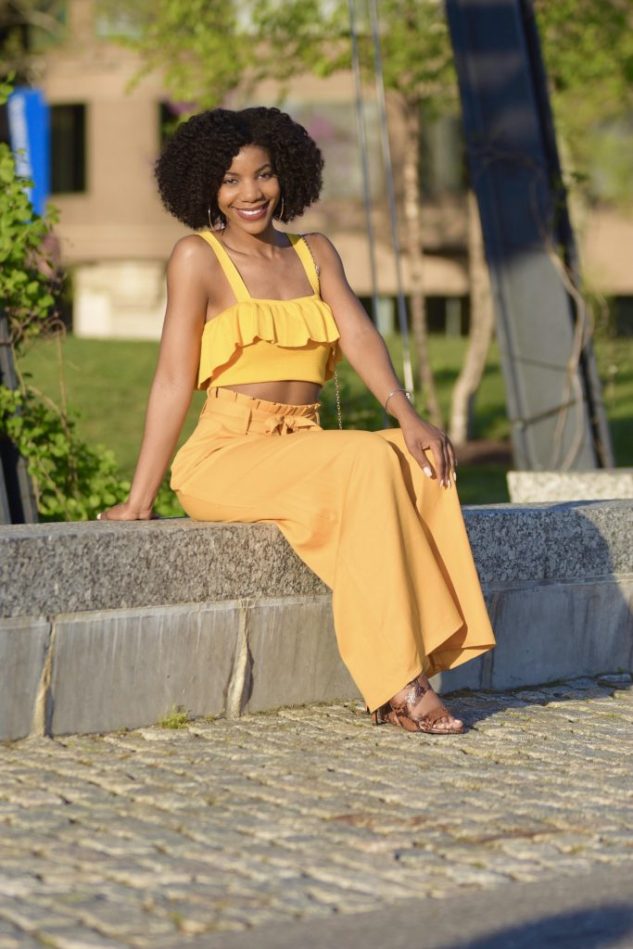 Spring/Summer Style: Yellow Top + SheIn Yellow High Waist Palazzo Pants – The Style Perk