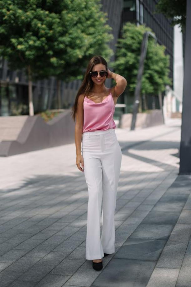 Pink silk blouse Spaghetti strap top Artificial silk camisole | Etsy