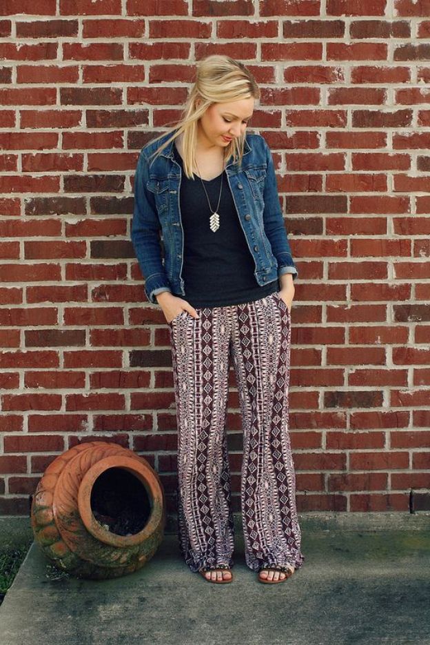 Palazzo pants (Goodwillista) | Pants outfit casual, Summer pants outfits, Palazzo pants outfit