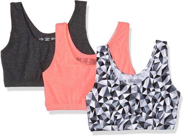 Best Cotton Sports Bra -Fruit of the Loom - Built-Up Sports Bra