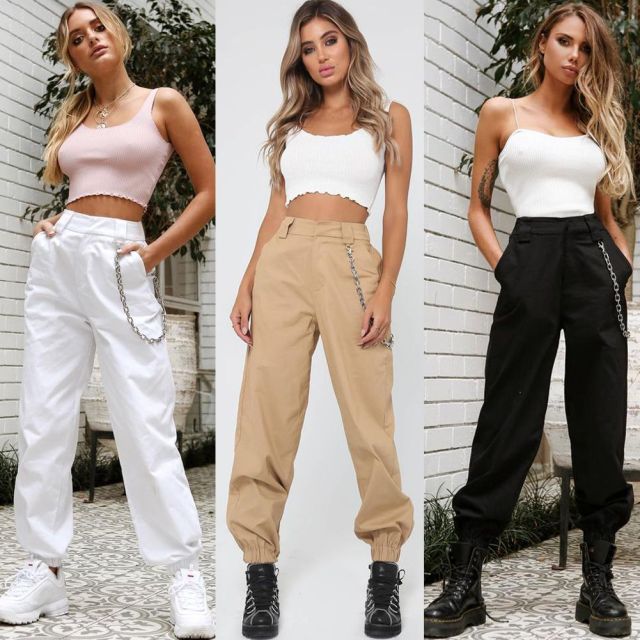 Women's Cargo Pant Outfit Ideas 