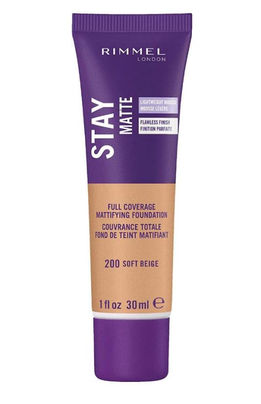 Rimmel Stay Matte Foundation Soft Beige 1 Fluid Ounce Bottle Soft Matte Powder Finish Foundation