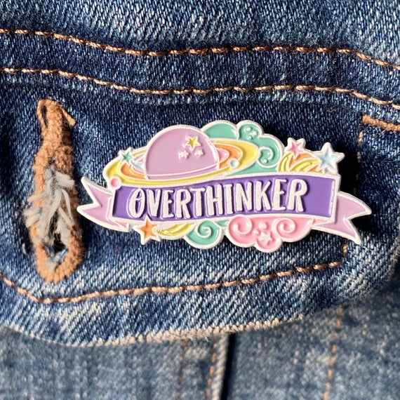 Overthinker Enamel Pin | Etsy