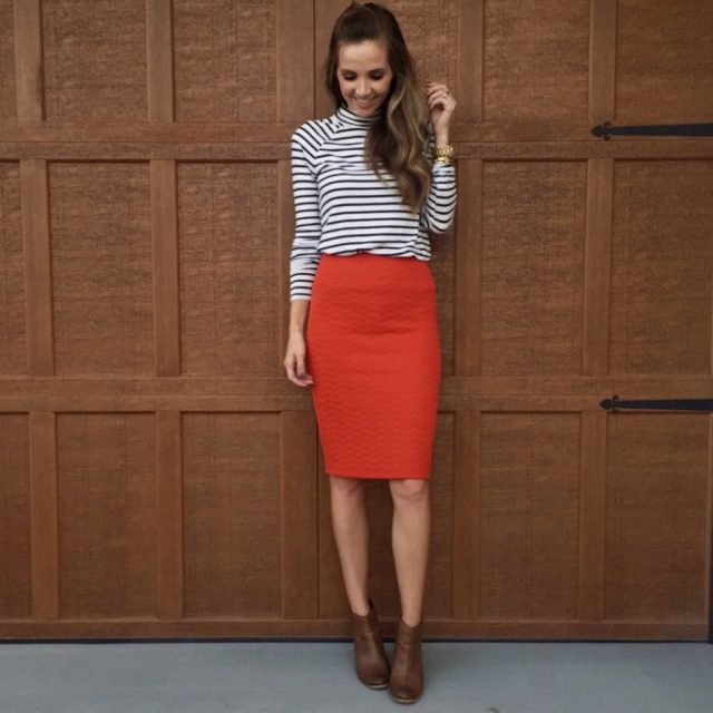 skirt-and-turtleneck