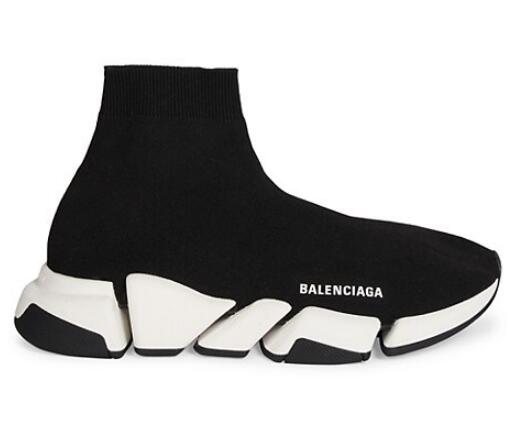 black Balenciaga Speed 2.0 Sock-style Sneakers