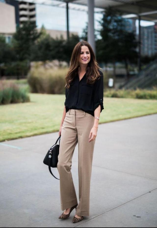 Khaki bell-bottoms & formal meetings