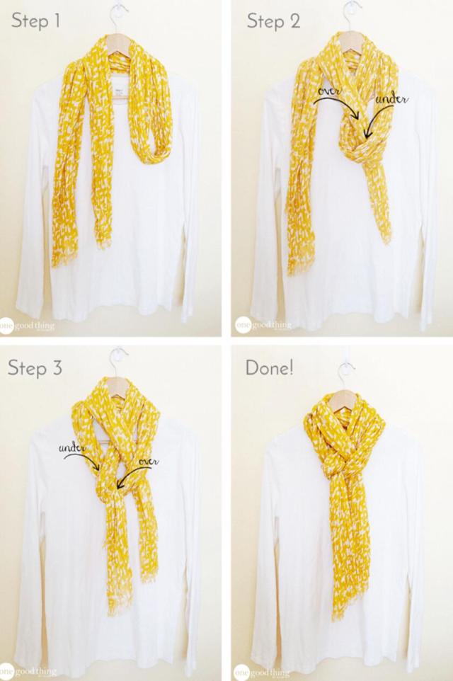 Simple Pretty Way To Tie A Scarf How to Tie a Scarf to Jazz Up Your Hair, Neckline, Waist & Bag Handles