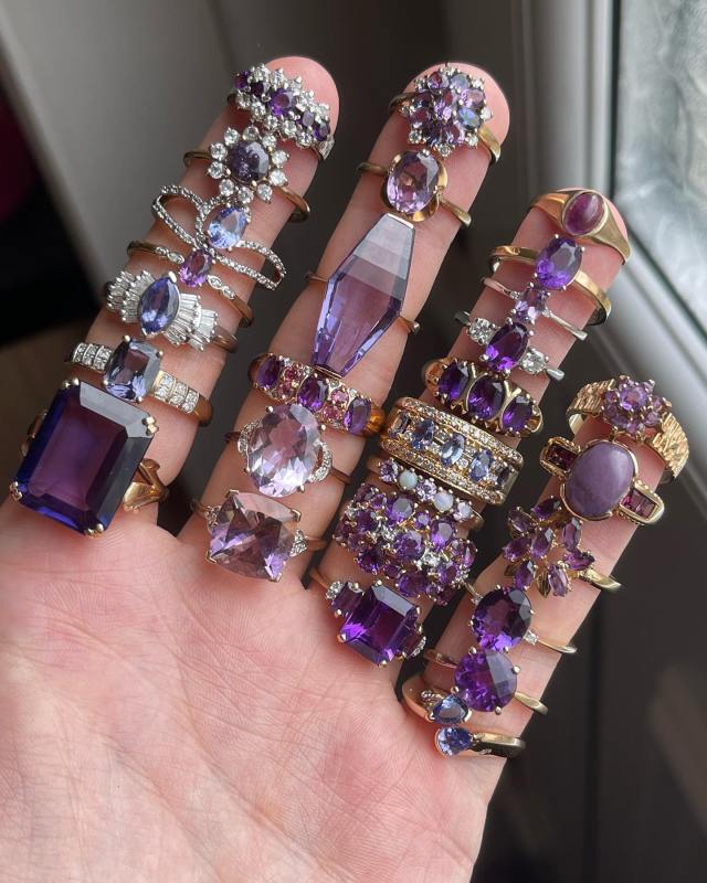 amethyst rings