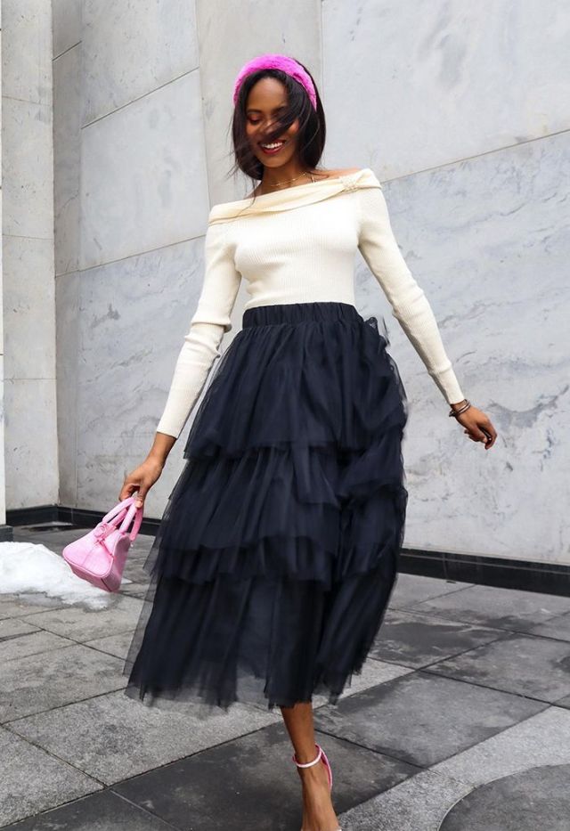 black Tulle Skirt